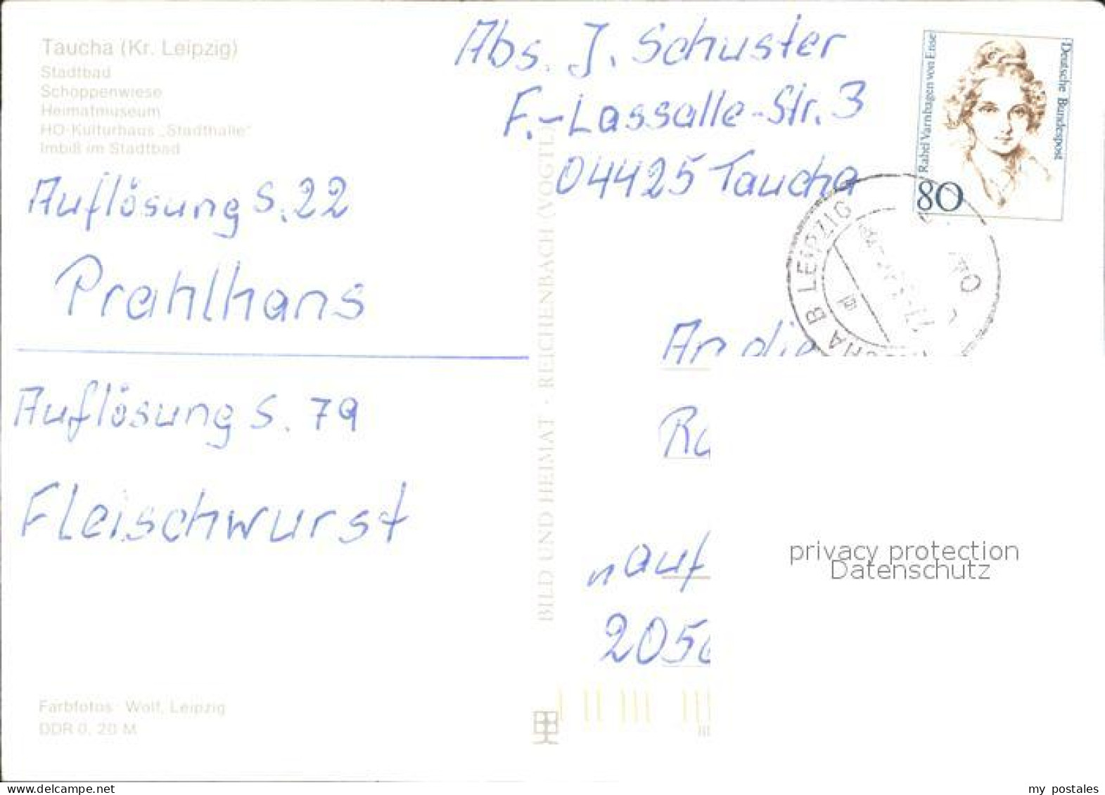 72922488 Taucha Stadtbad Schoeppenwiese HO-Kulturhaus Stadthalle  Taucha - Taucha