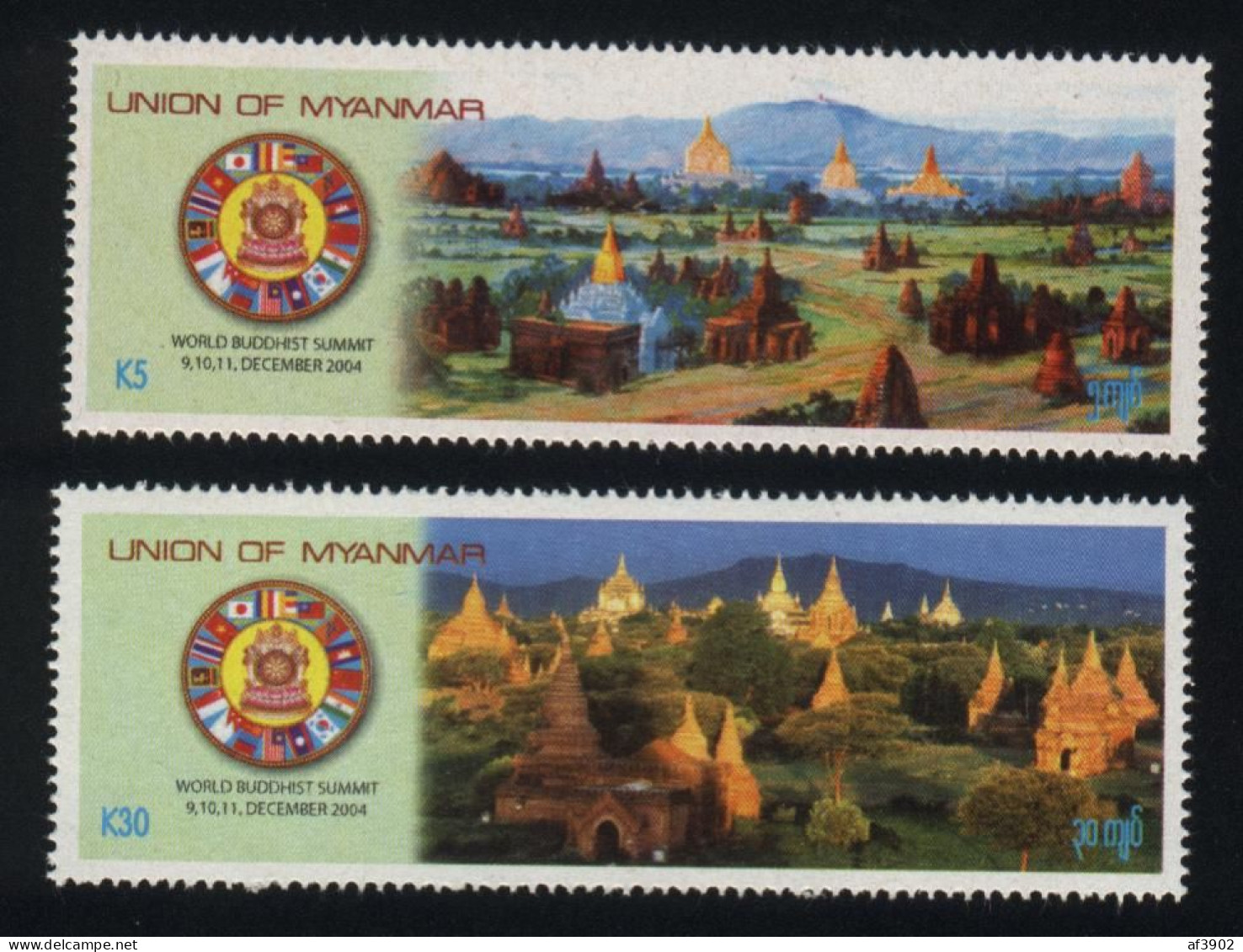 BURMA/MYANMAR STAMP 2004 ISSUED BUDDHA ERA COMPLETE SET, MNH - Myanmar (Birmanie 1948-...)