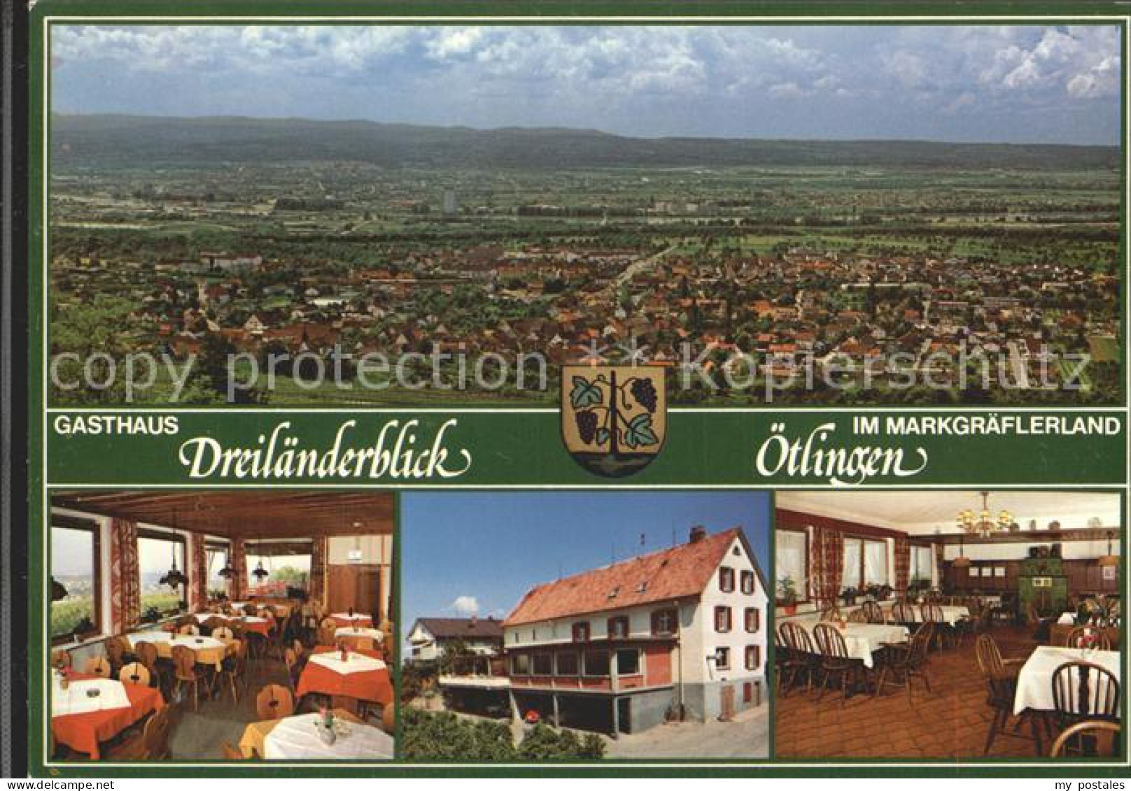 72921527 Oetlingen Weil Rhein Panorama Gasthaus Dreilaenderblick Gastraeume Weil - Weil Am Rhein