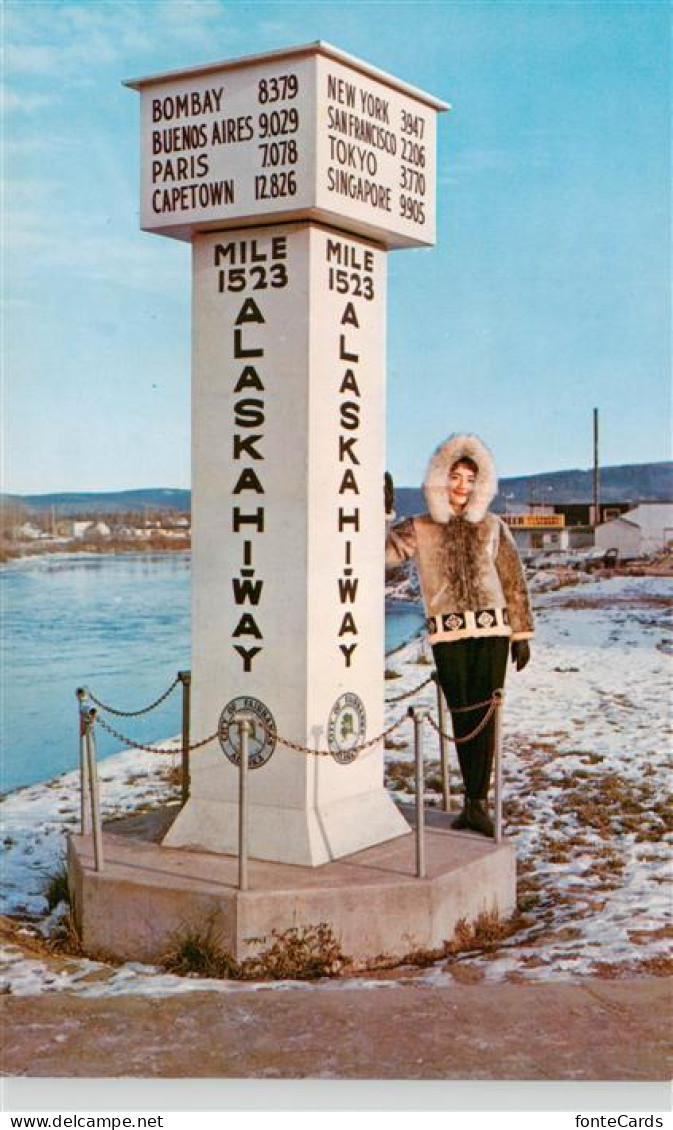 73879402 Fairbanks__Alaska_USA Alaska Hiway Marker - Autres & Non Classés