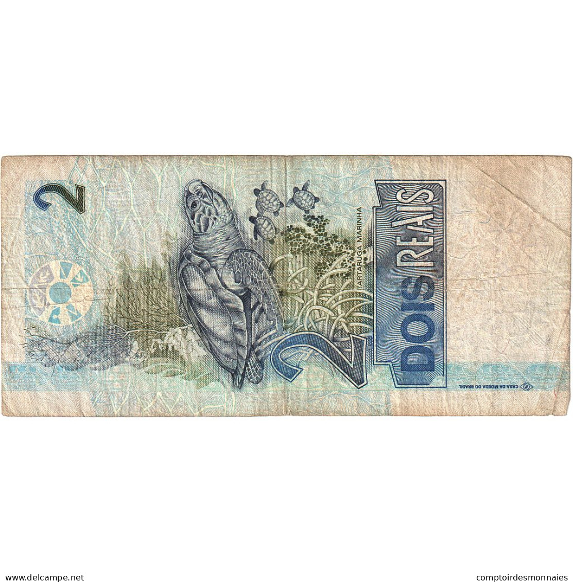 Brésil, 2 Reais, 2001-2002, Undated (2001), KM:249c, TB - Brasilien