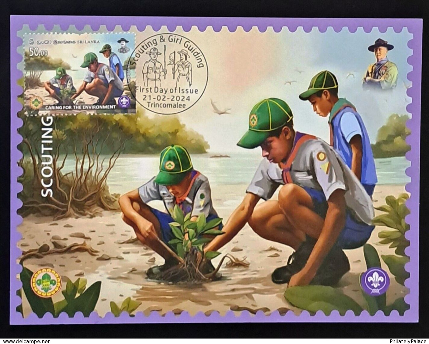 Sri Lanka 2024,Scouting & Girl Guiding,Cook,Food,Fire,Plant,Deer,Disabiliy,Scout,Set Of 10 Maximum Cards,Maxim Card (**) - Sri Lanka (Ceylan) (1948-...)