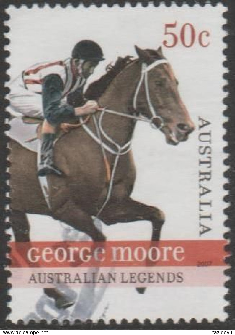 AUSTRALIA - USED - 2007 50c Legends - George Moore On Tulloch - Oblitérés