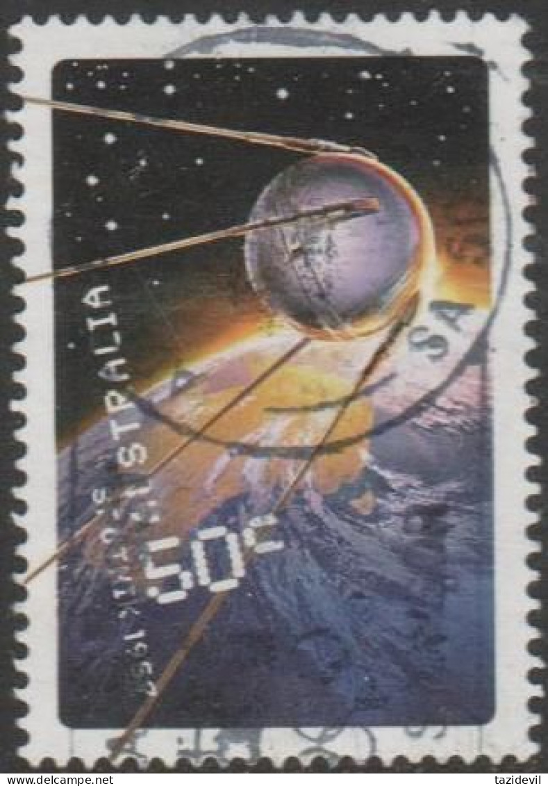 AUSTRALIA - USED - 2007 50c Fifty Years In Space - Sputnik - Oblitérés