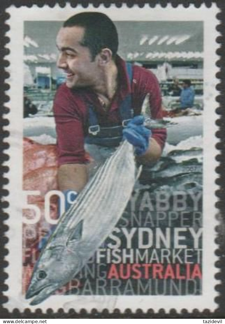 AUSTRALIA - USED - 2007 50c Markets - Sydney Fish Market - Oblitérés