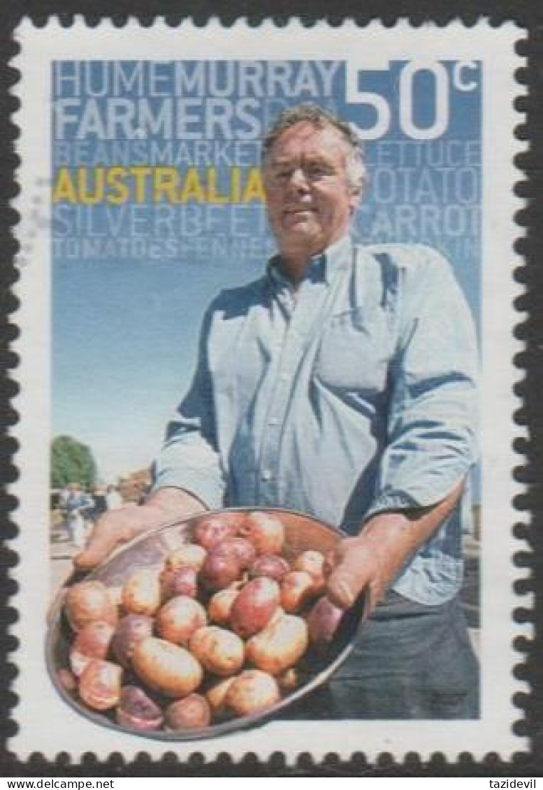 AUSTRALIA - USED - 2007 50c Markets - Albury Wodonga - Farmer's Market - Oblitérés