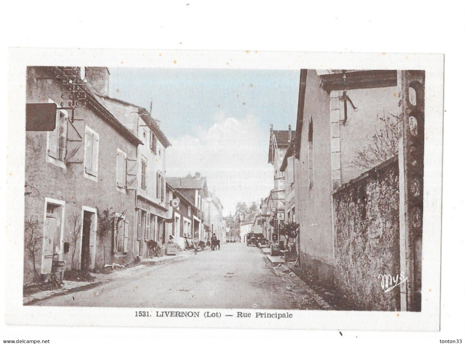 LIVERNON - 46 - CPA COLORISEE - Rue Principale - TOUL 2 - - Livernon