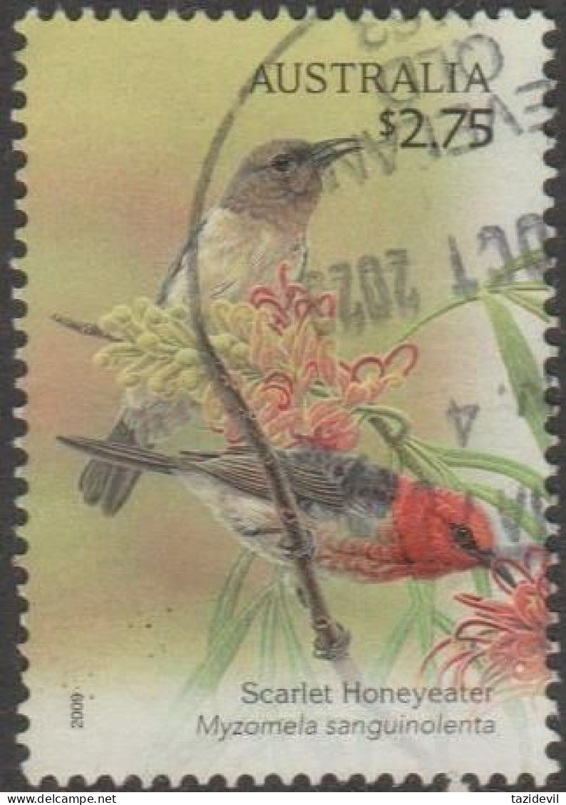 AUSTRALIA - USED - 2009 $2.75 Australian Songbirds - Scarlet Honeyeater - Oblitérés