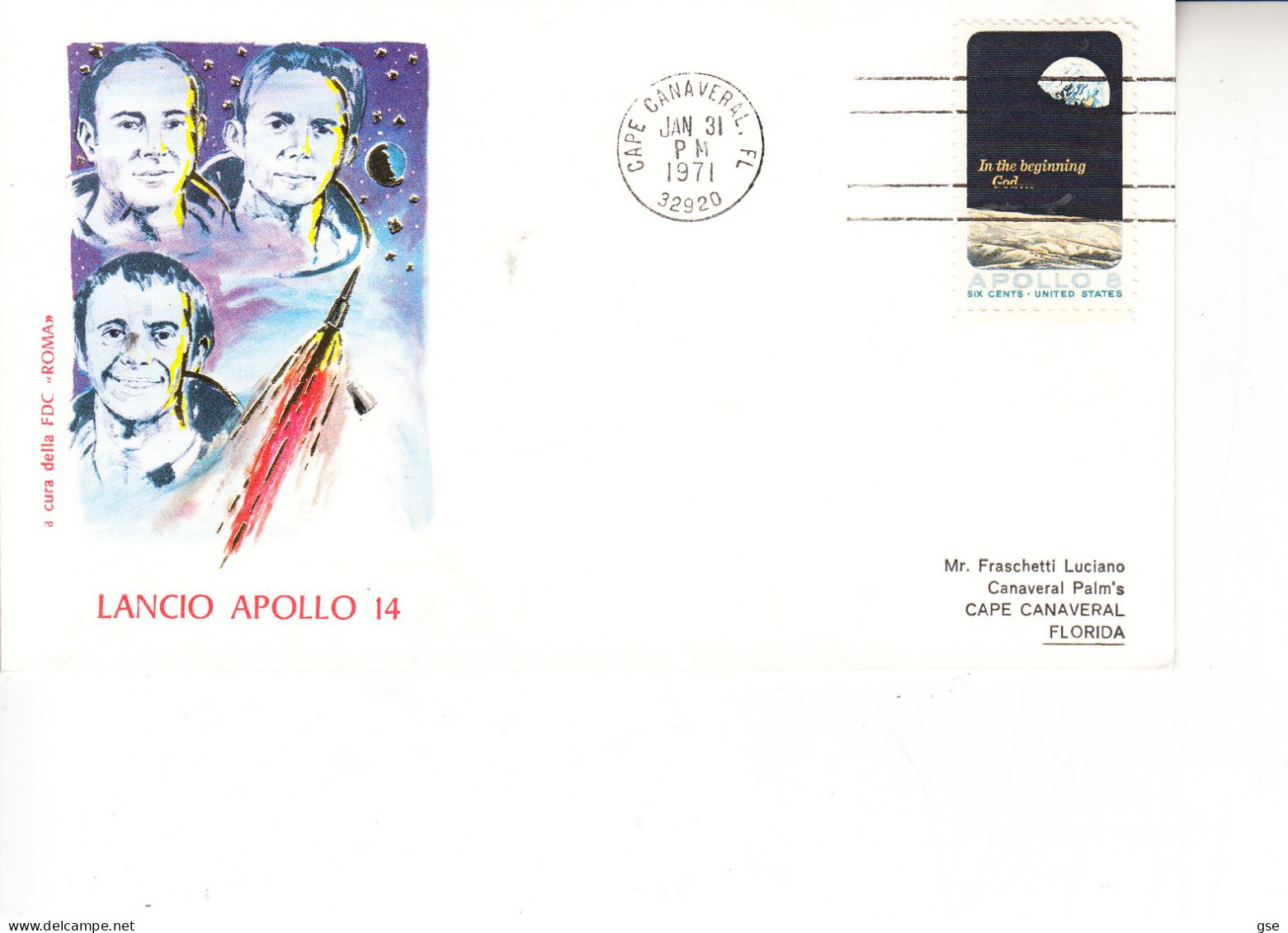 STATI UNITI  1971 - APOLLO  14 - Event Covers