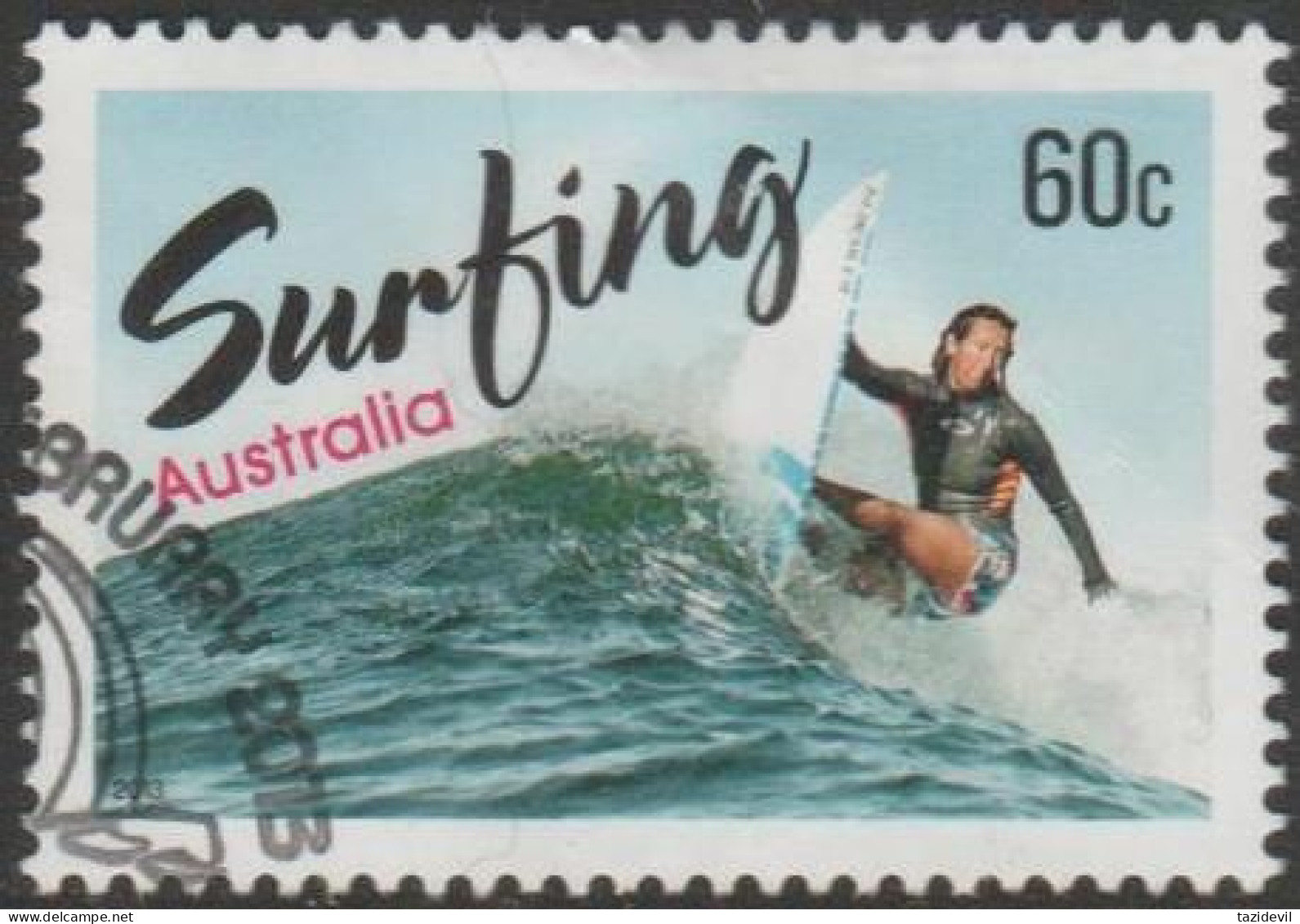 AUSTRALIA - USED - 2013 60c Surfing Australia - Riding A Wave - Usados