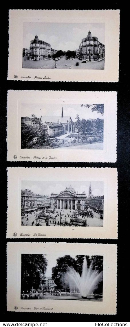 Cp, Belgique, Bruxelles, Vierge, Ed. Thill,  Abbaye De La Cambre, Avenue Louise... LOT DE 4 CARTES POSTALES - Lotti, Serie, Collezioni