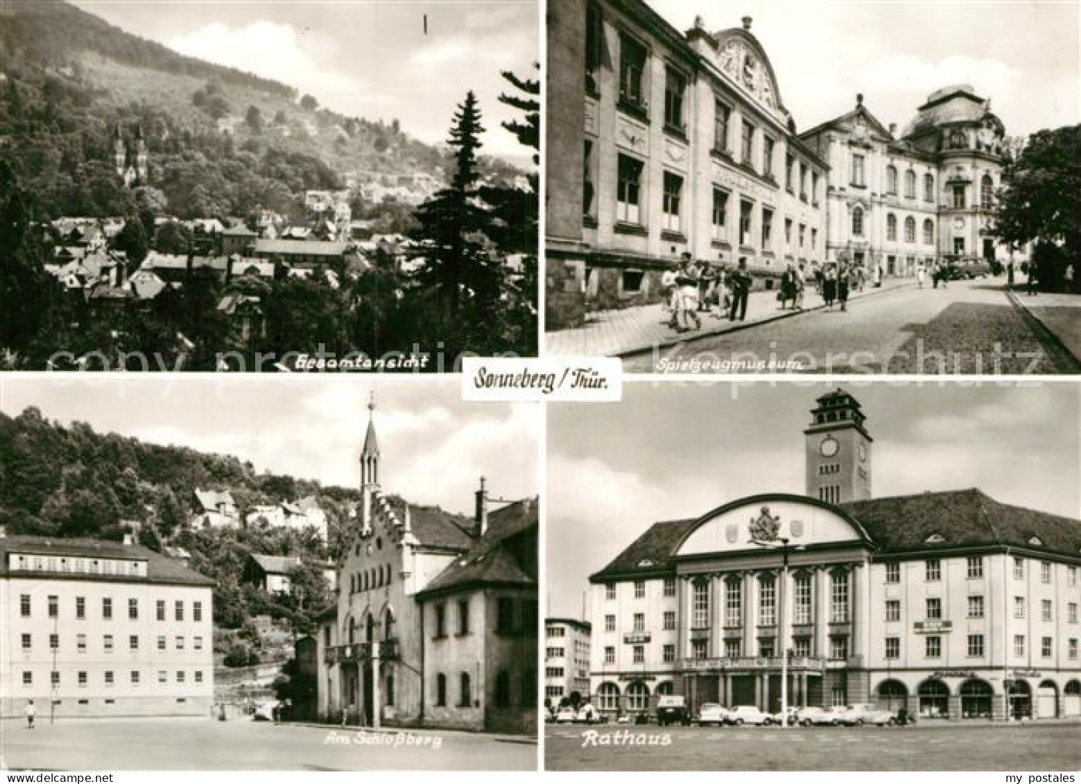 72920460 Sonneberg Thueringen Spielzeugmuseum Schlossberg Rathaus  Sonneberg - Sonneberg