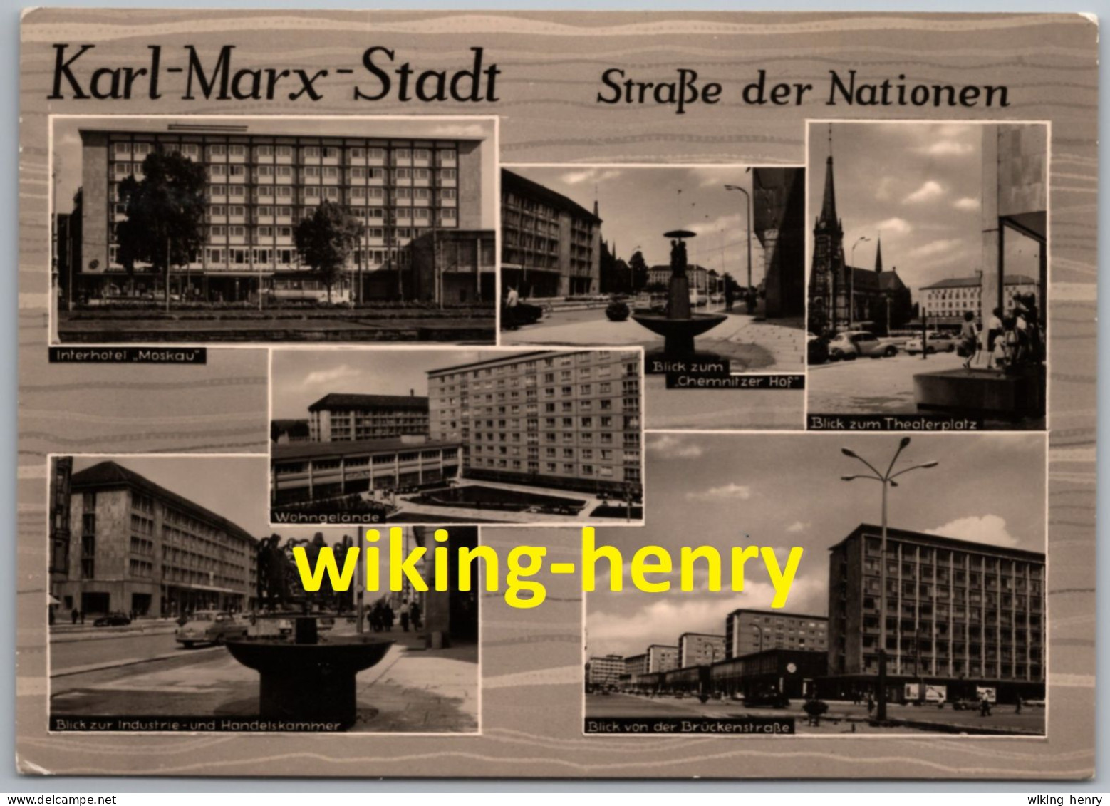 Chemnitz Karl Marx Stadt - S/w Straße Der Nationen - Chemnitz (Karl-Marx-Stadt 1953-1990)