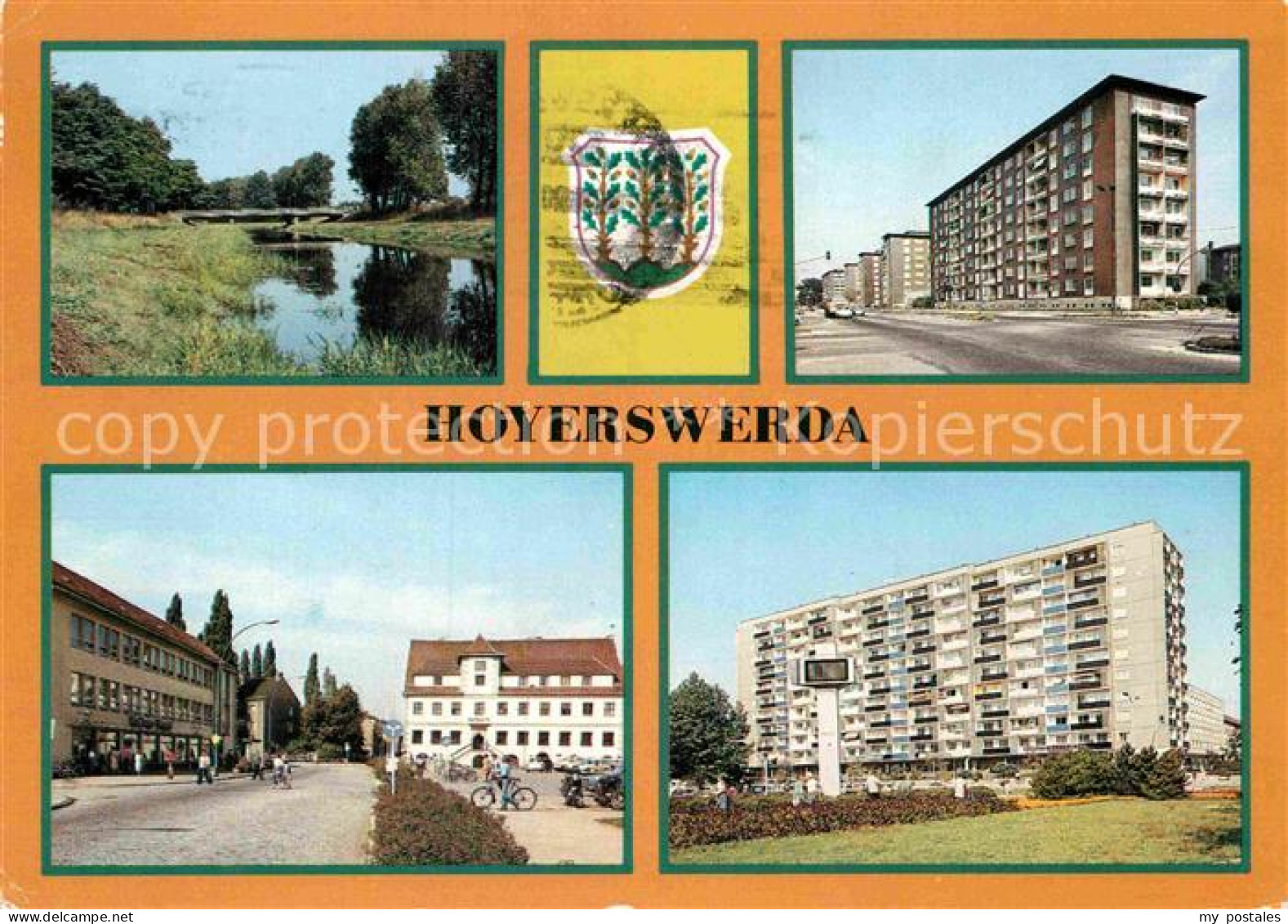 72919667 Hoyerswerda Elsterbruecke Wilhelm Pieck Strasse Rathaus Zentrum Hochhau - Hoyerswerda