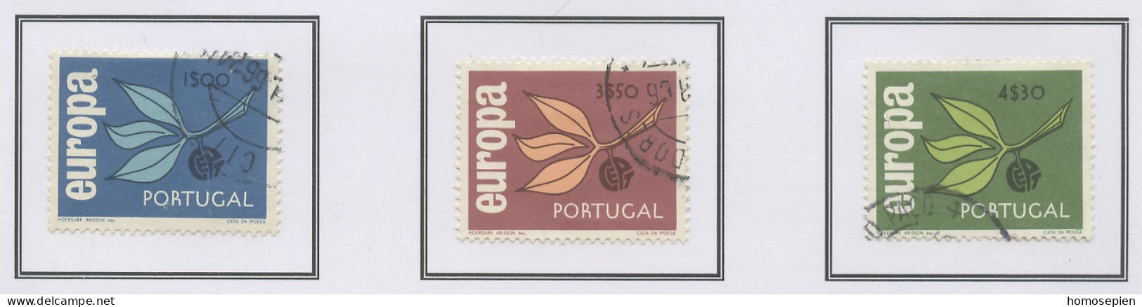 Portugal 1965 Y&T N°971 à 973 - Michel N°990 à 992 (o) - EUROPA - Usado