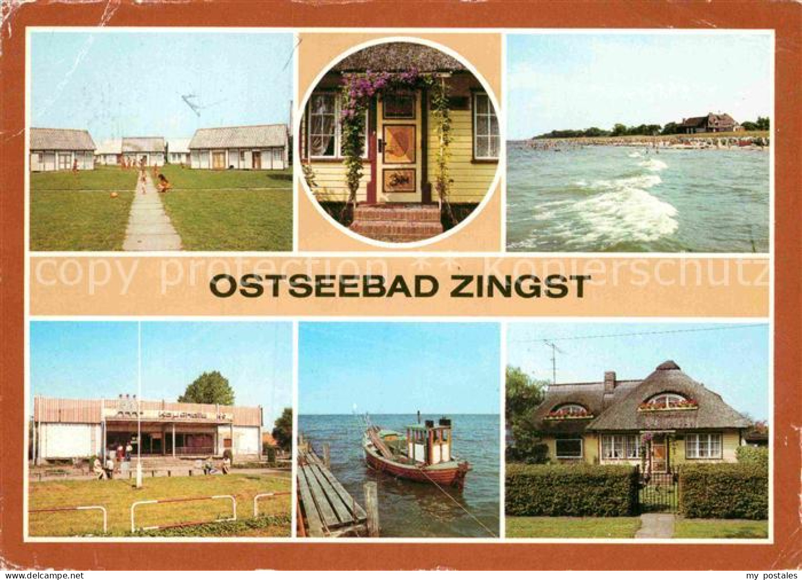 72919648 Zingst Ostseebad Bungalowdorf Bemalte Tuer Stoertebekerstrasse Strand K - Zingst