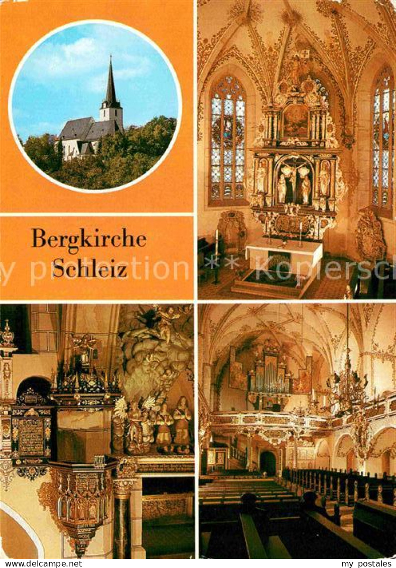 72919647 Schleiz Bergkirche Altar Kanzel Orgel Schleiz - Schleiz