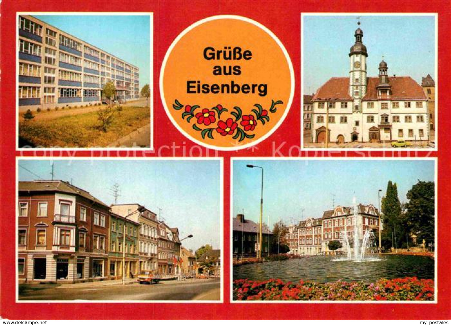 72919514 Eisenberg Thueringen Goerg Kunze Oberschule Rathaus Ernst Thaelmann Pla - Eisenberg