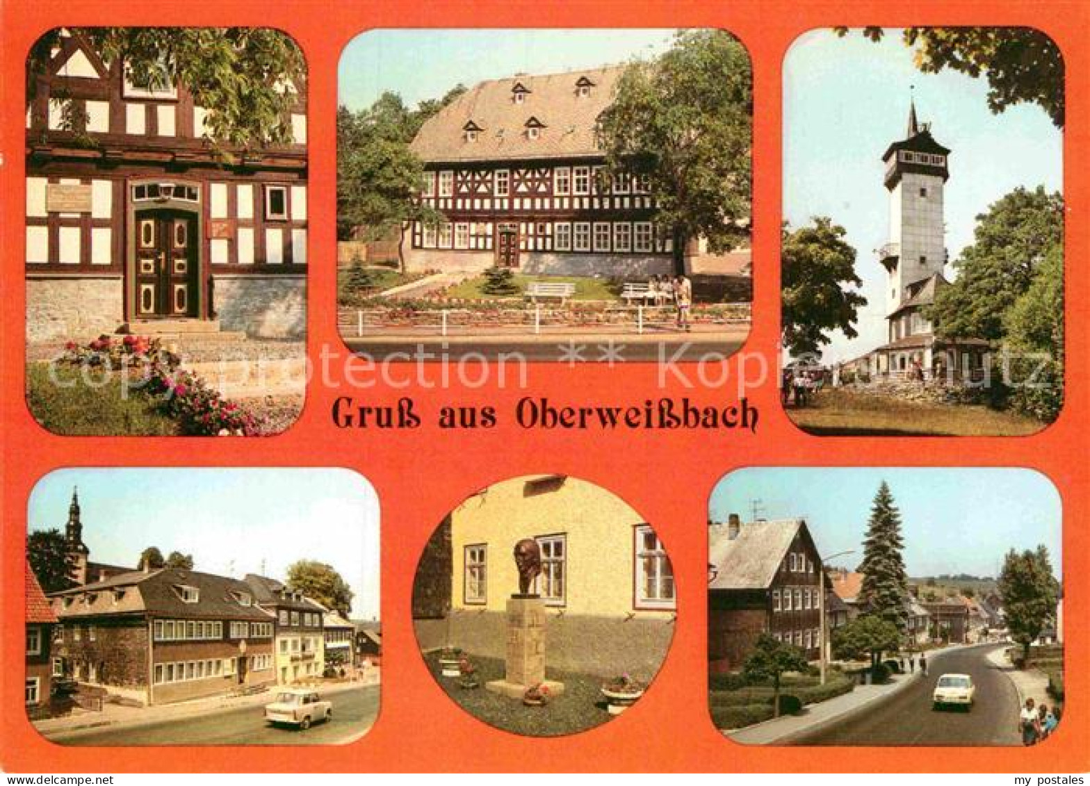 72919498 Oberweissbach Froebelmuseum Portal Froebelturm Markt Gasthaus Schenke R - Oberweissbach