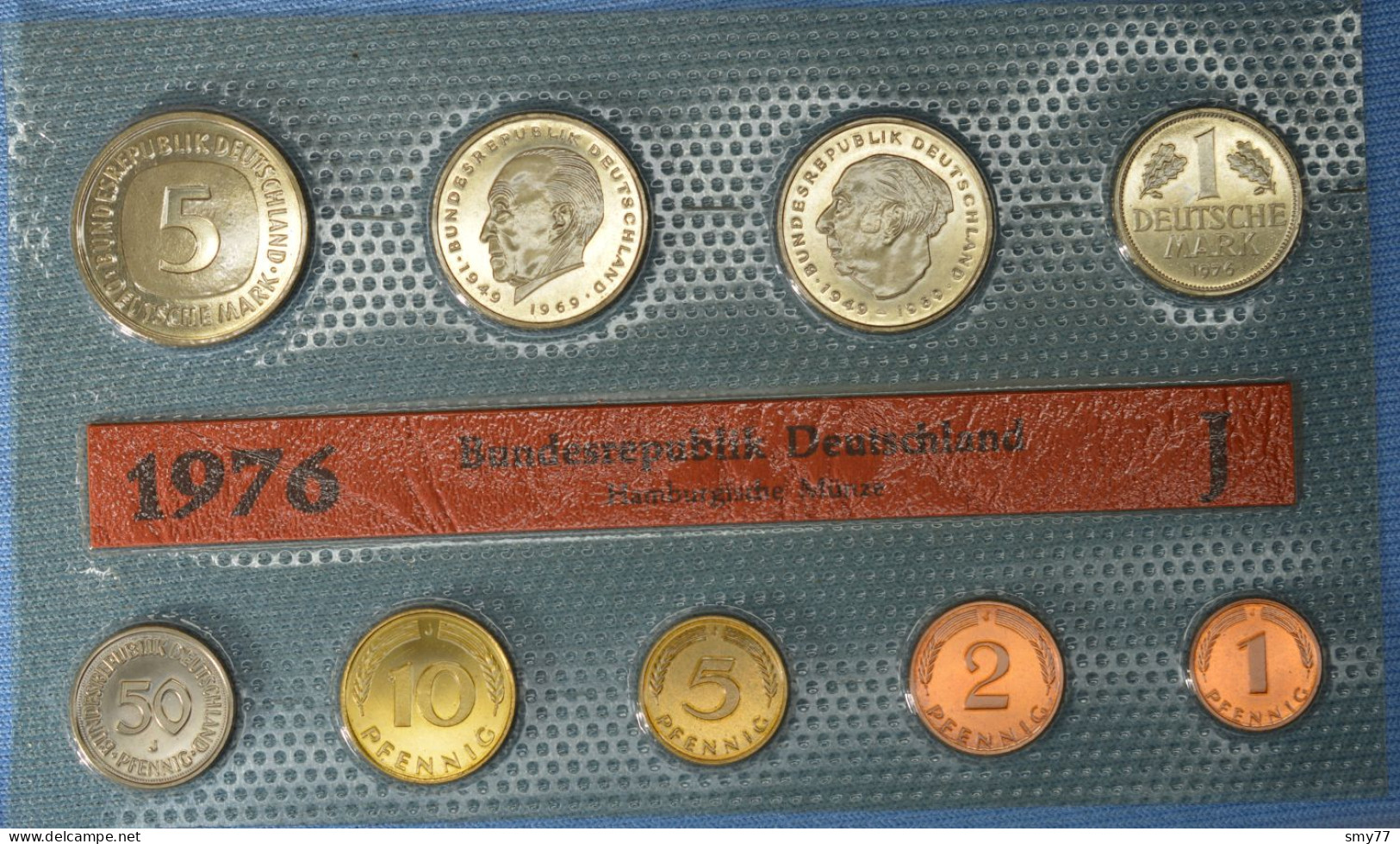 Deutschland  • KMS 1976 J • Hamburg Kursmünzensatz Coin Set • Stempelglanz • 26'000 Ex. • [24-169] - Mint Sets & Proof Sets