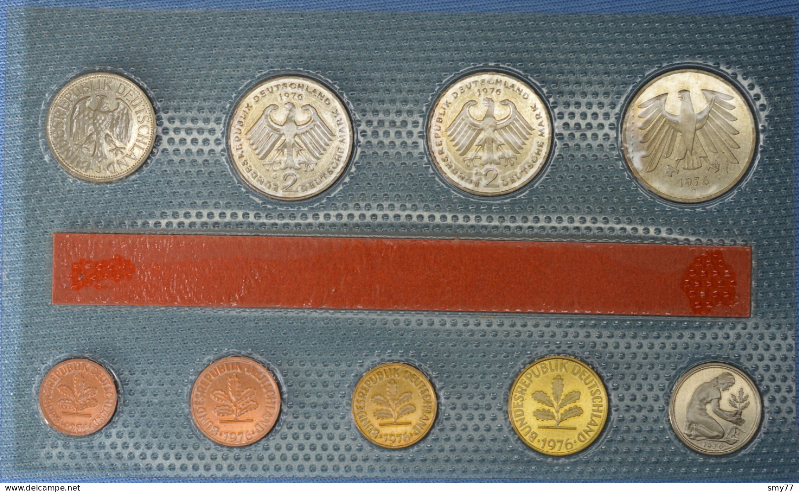 Deutschland  • KMS 1976 J • Hamburg Kursmünzensatz Coin Set • Stempelglanz • 26'000 Ex. • [24-169] - Münz- Und Jahressets