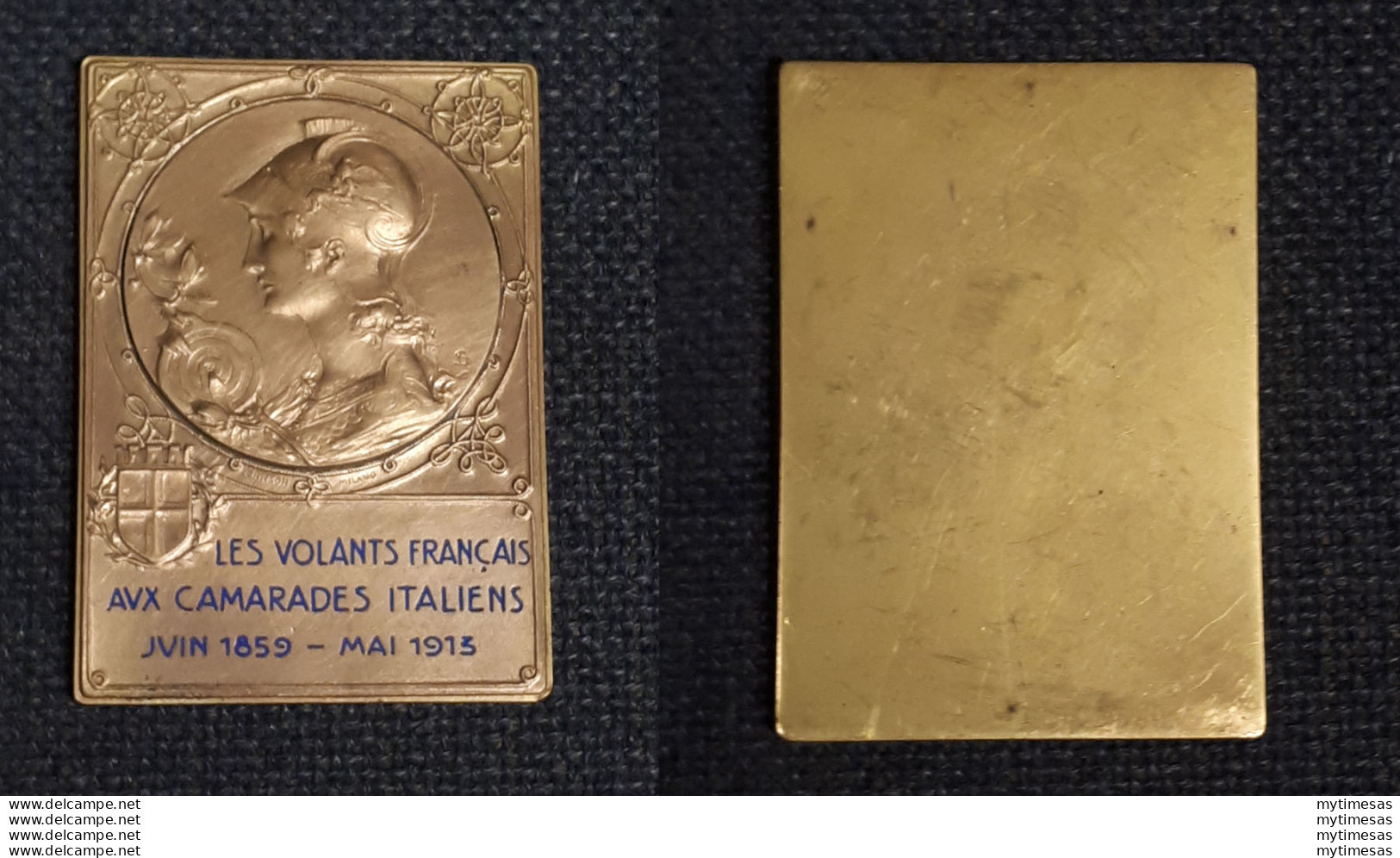 1859-1913 Francia Placca Johnson Medaglia Commemorativa BC - Andere & Zonder Classificatie