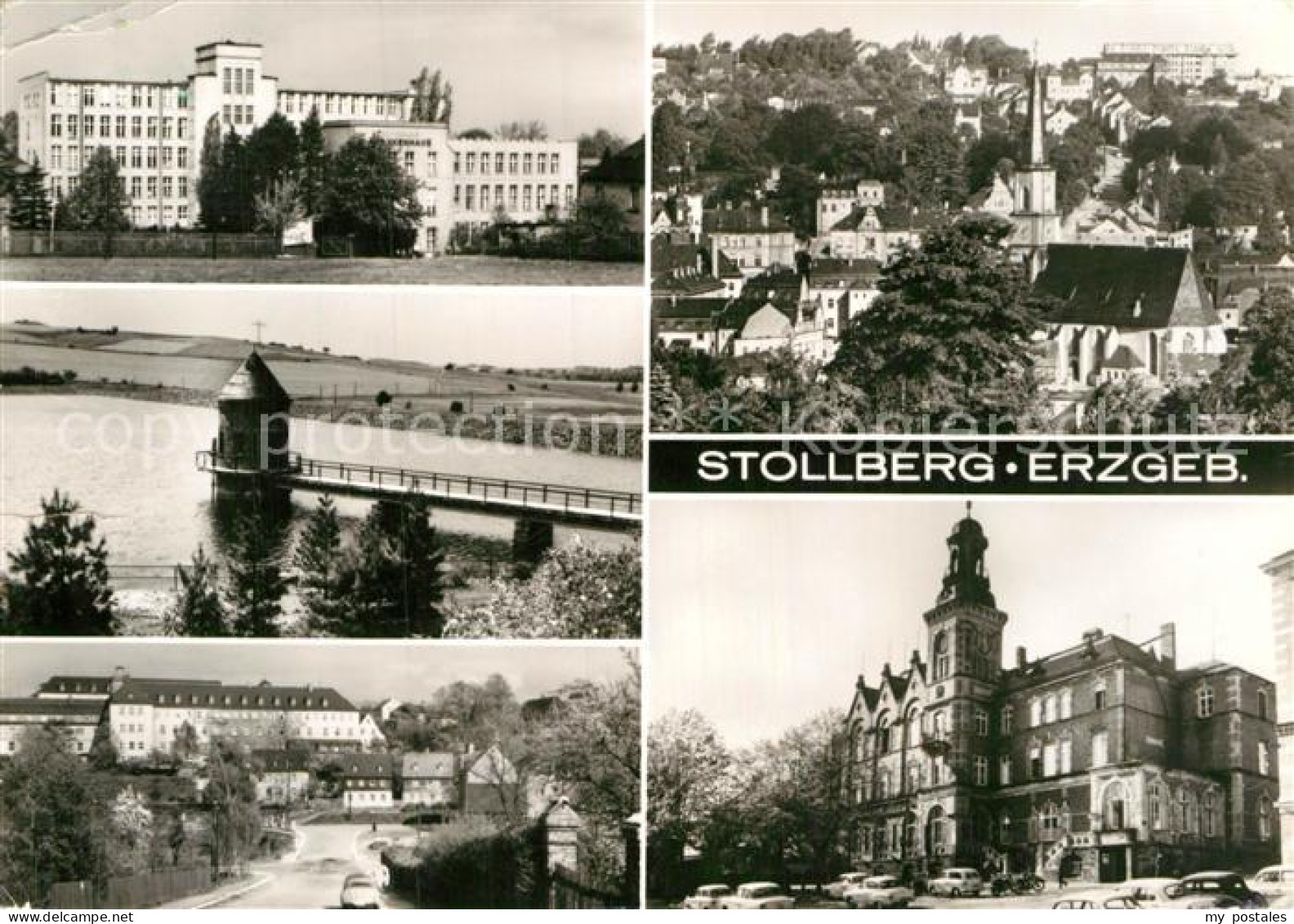 72917453 Stollberg Erzgebirge Bergbaukrankenhaus Kreiskrankenhaus Rathaus Queren - Stollberg (Erzgeb.)