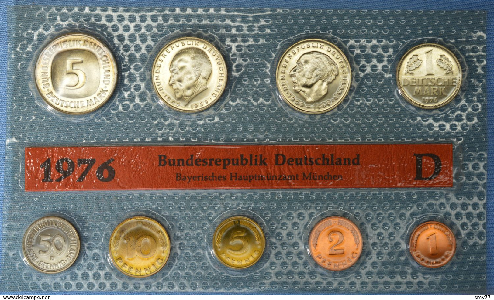 Deutschland  • KMS 1976 D • München Kursmünzensatz  Coin Set • Stempelglanz • 26'000 Ex. • [24-172] - Mint Sets & Proof Sets