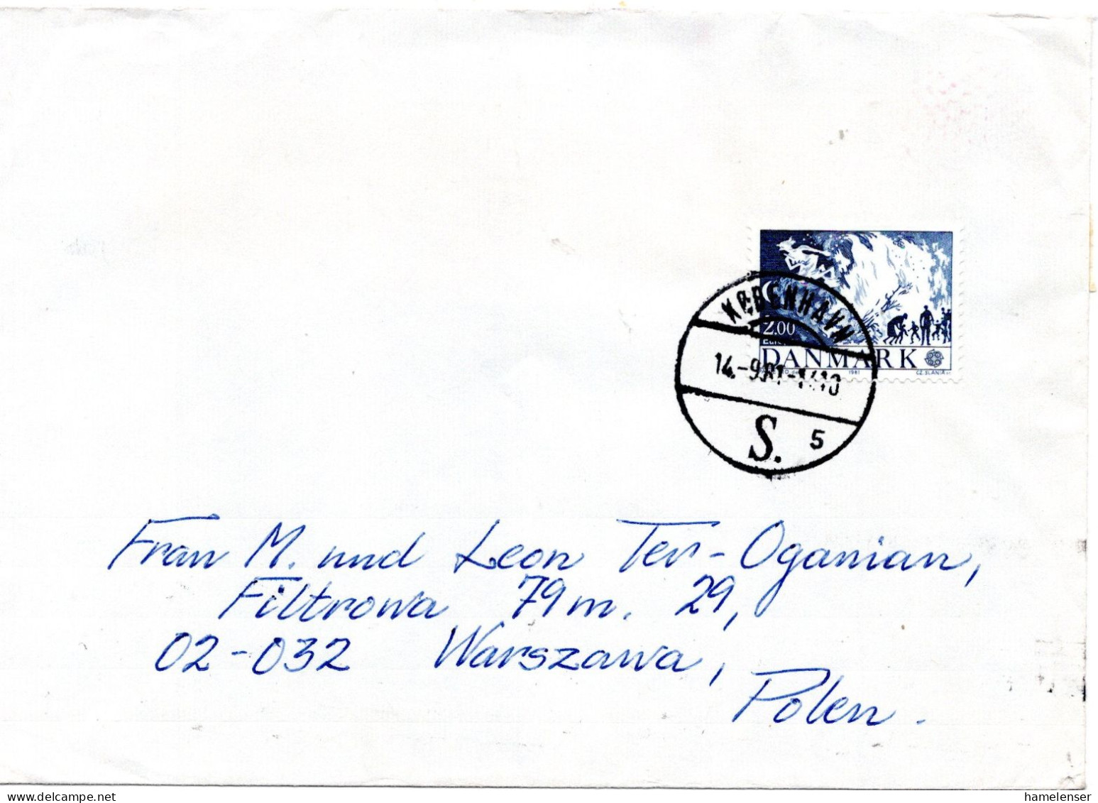 75343 - Bund - 1981 - 2Kr CEPT '81 EF A Bf KOBENHAVN -> WARSZAWA (Polen) - Storia Postale