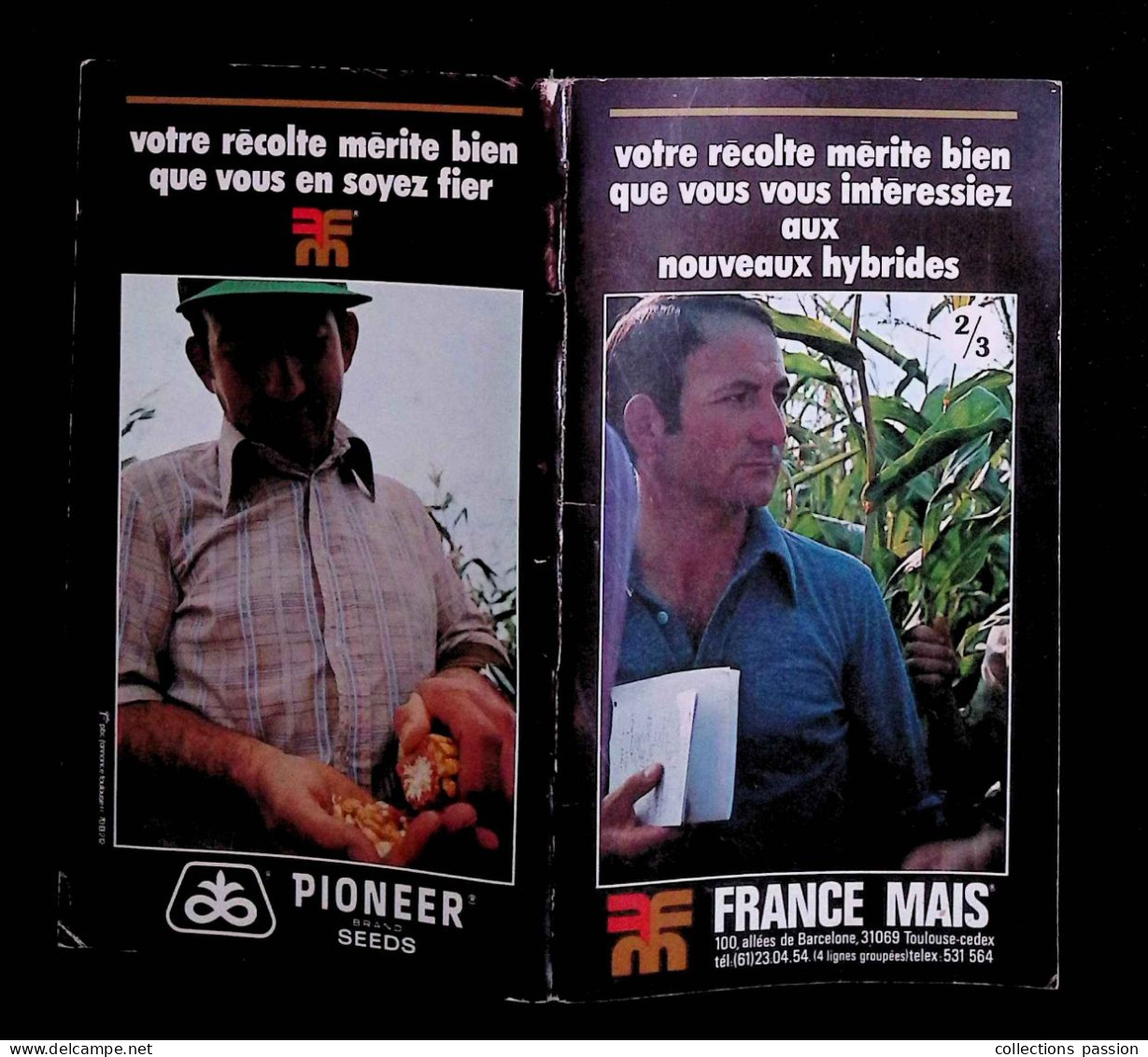 Publicité , Carnet De Notes, France Mais, Nouveaux Hybrides, Agriculture, 31, Toulouse, 4 Scans, Frais Fr 2.95 E - Advertising