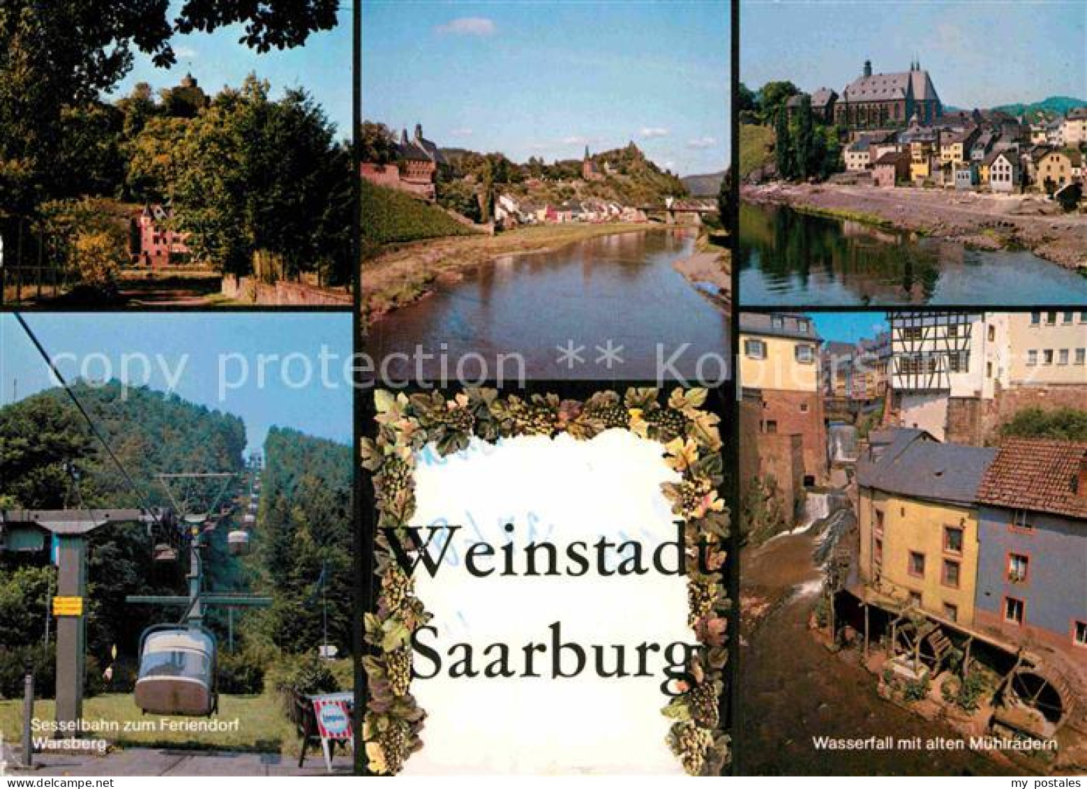 72916889 Saarburg Saar Burg Partie Am Fluss Sesselbahn Feriendorf Warsberg Wasse - Saarburg