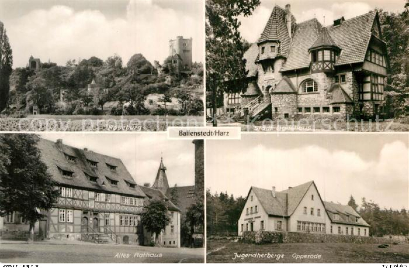 72915723 Ballenstedt Roseburg Badehaus Altes Rathaus Jugendherberge Opperode Bal - Ballenstedt