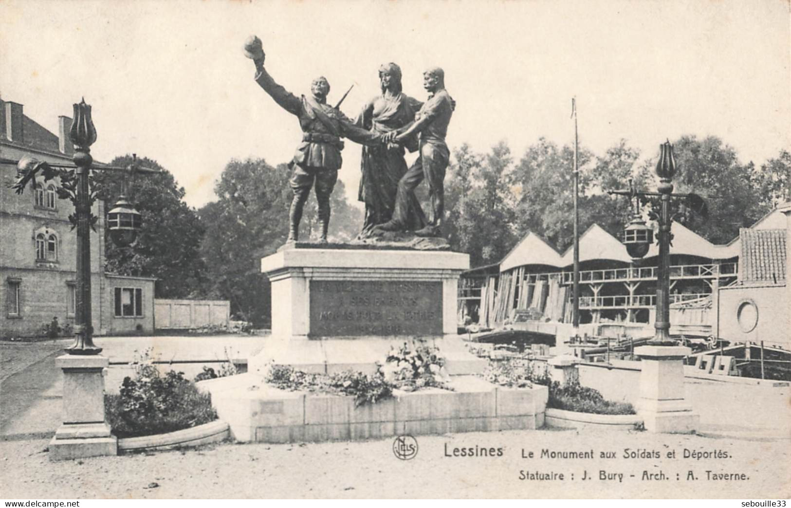 CPA - Belgique - Lessines - Le Monument Aux Soldats Déportés - Lessines