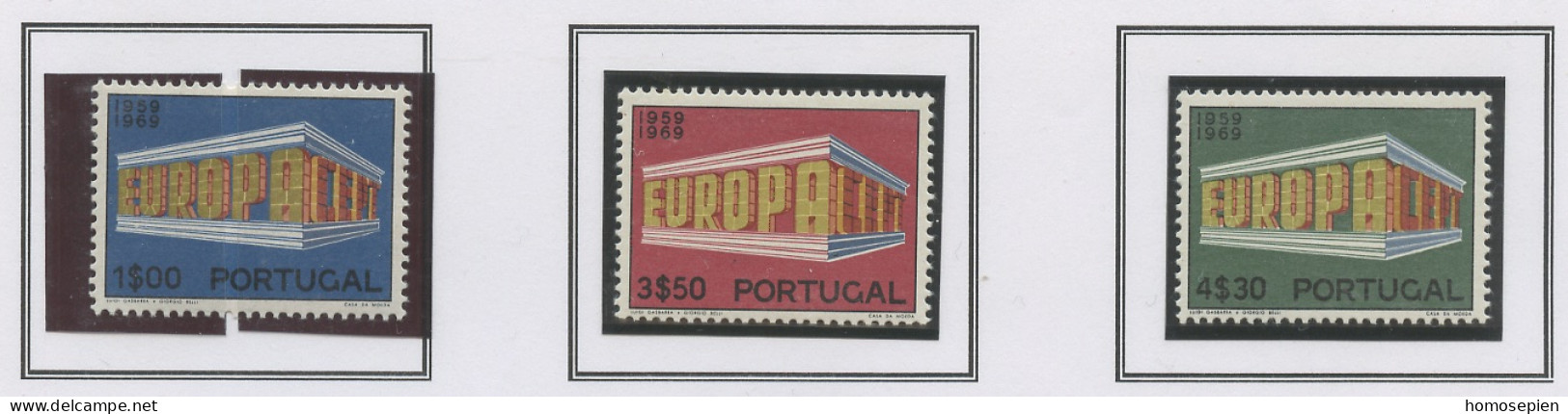 Portugal 1969 Y&T N°1051 à 1053 - Michel N°1070 à 1072 *** - EUROPA - Neufs