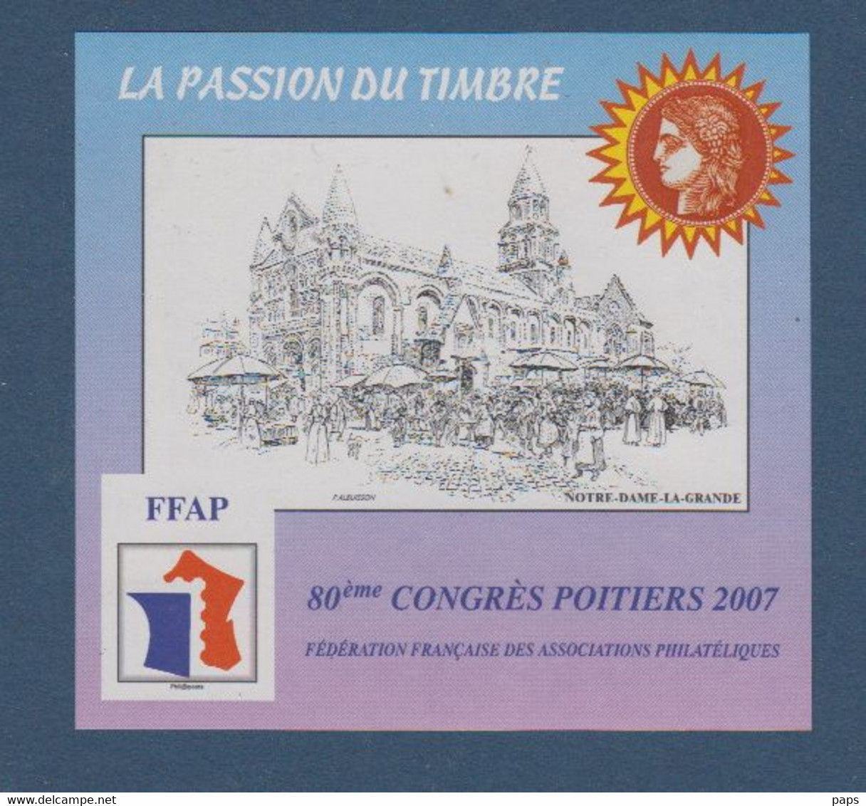 FFAP-2007 N°1a** POITIERS.NON DENTELE - FFAP