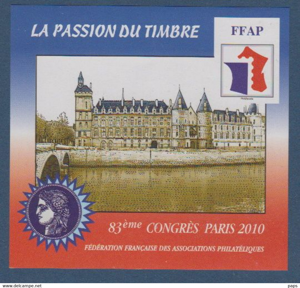 FFAP-2010 N°4a** LA CONCIERGERIE PARIS.NON DENTELE - FFAP