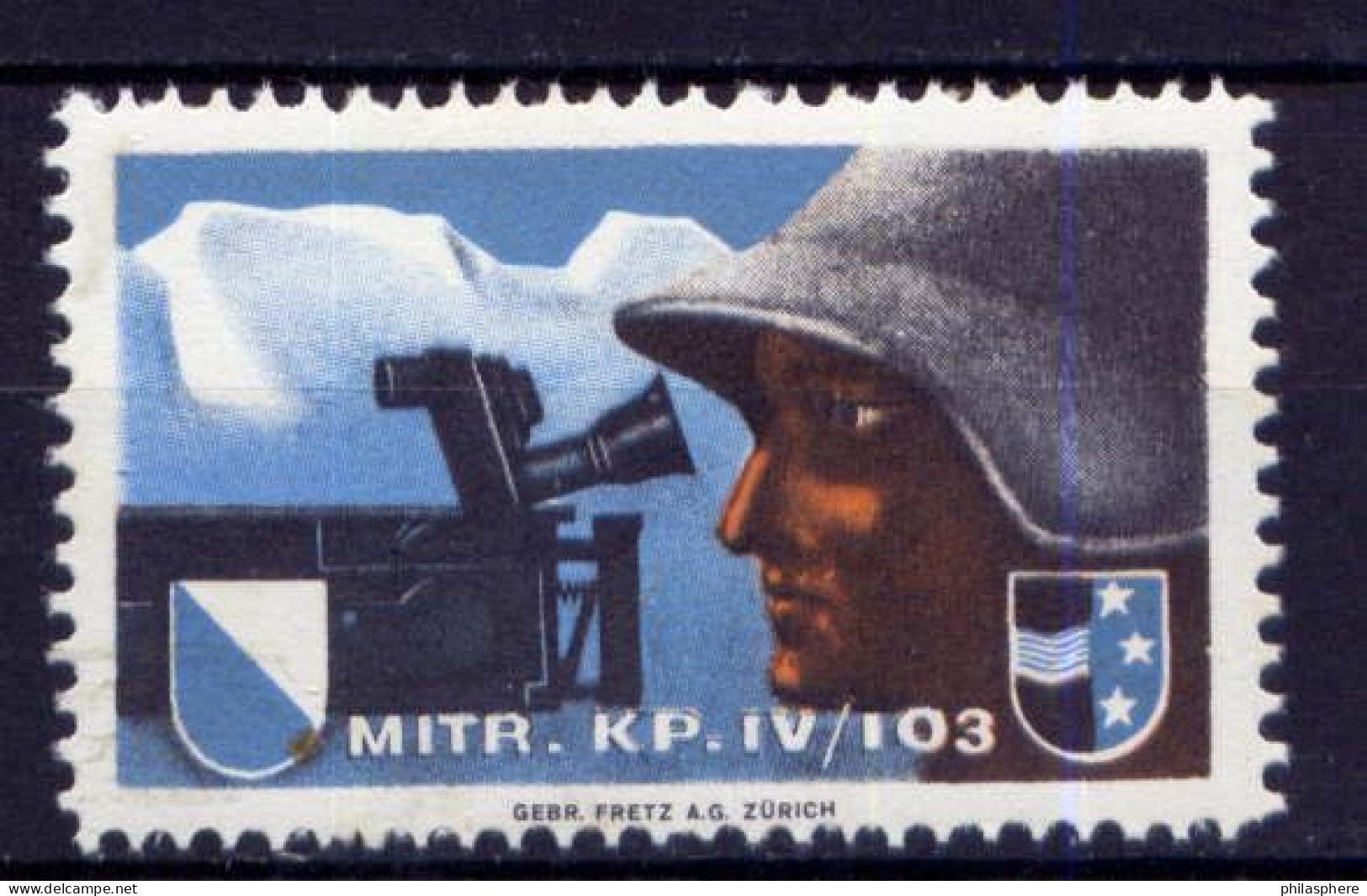Schweiz  Soldatenbriefmarke             **  MNH            (2139) - Etichette