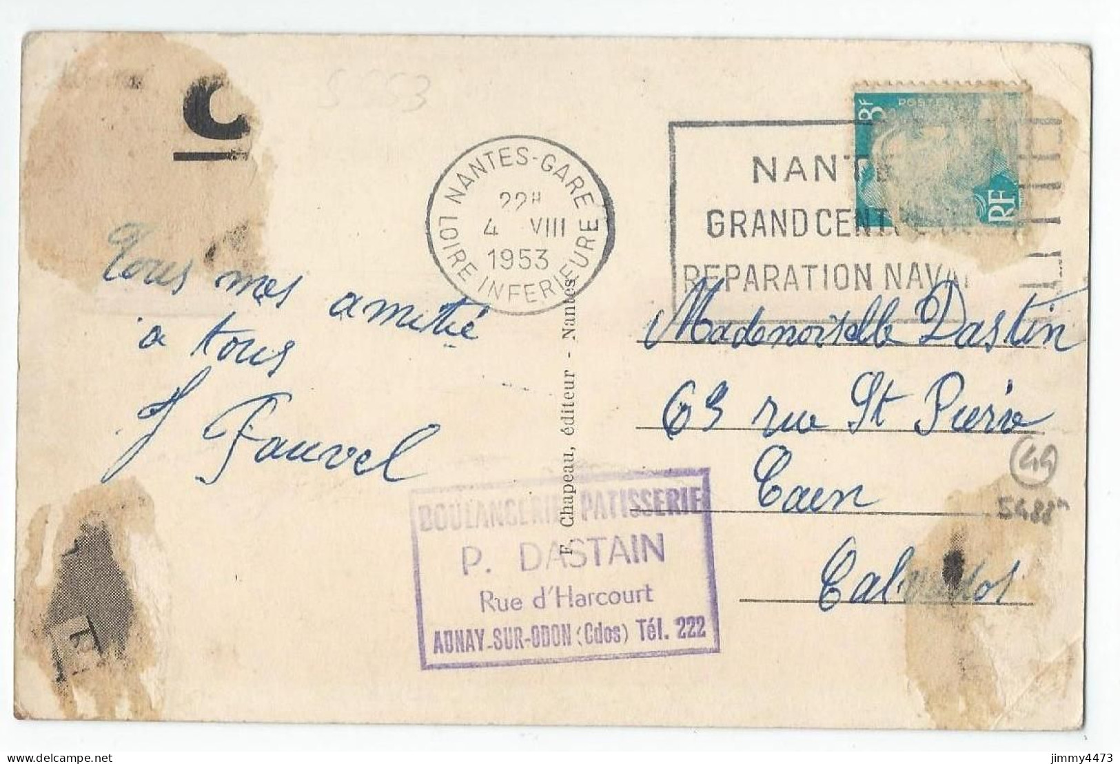 CPA - LA MONTAGNE En 1953 (Loire-Inf.) - Le Passage Du Bac - N° 1068 - Coll. Blandin - La Montagne