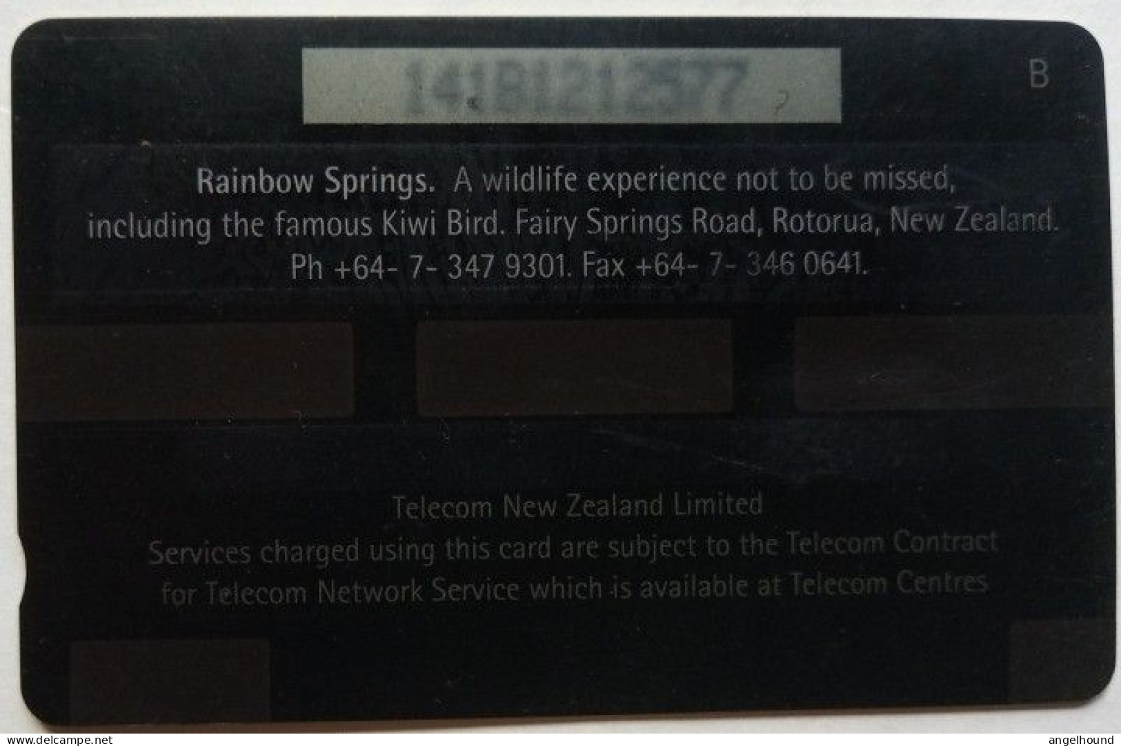 New Zealand Telecom $5 GPT 141B - Rainbow Springs Wildlife Experience - Nuova Zelanda