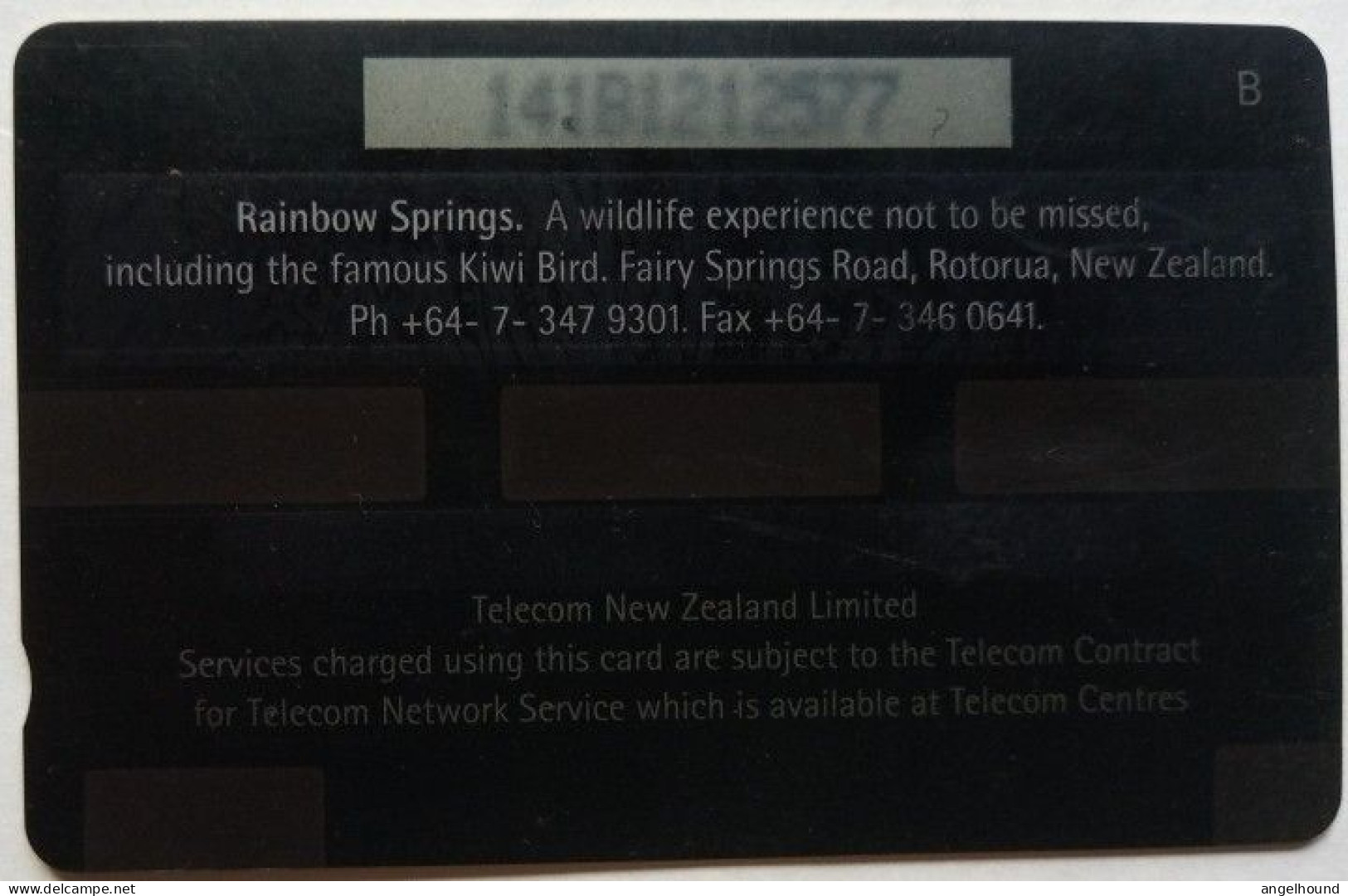 New Zealand Telecom $5 GPT 141B - Rainbow Springs Wildlife Experience - Nieuw-Zeeland