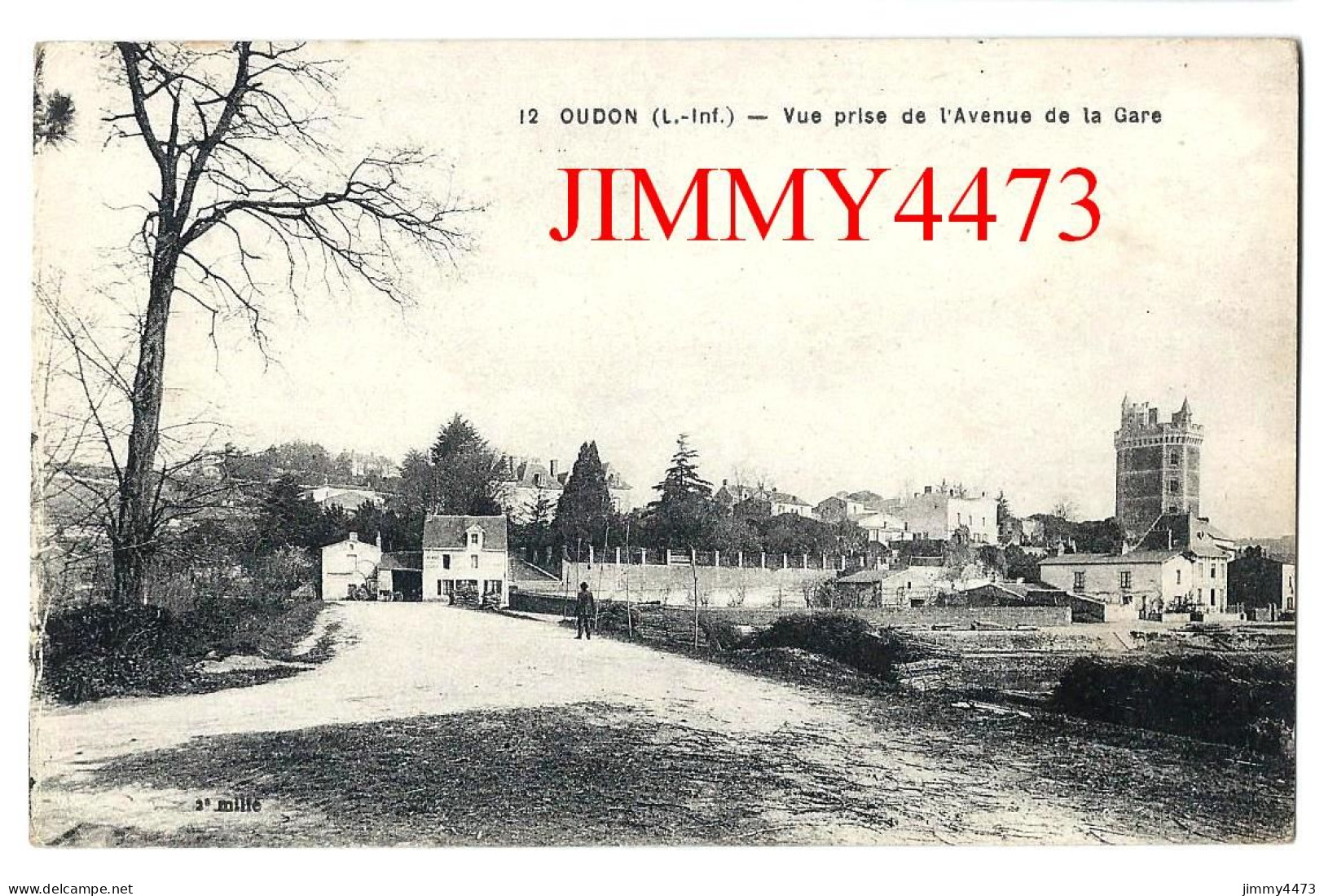 CPA - OUDON (L.-Inf.) Vue Prise De L'Avenue De La Gare - N° 12 - Edit. F. Chapeau - Oudon