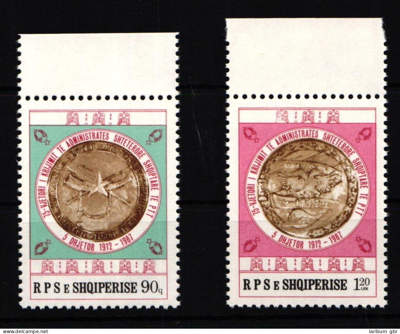 Albanien 2352-2353 Postfrisch Vom Oberrand #HJ959 - Albania