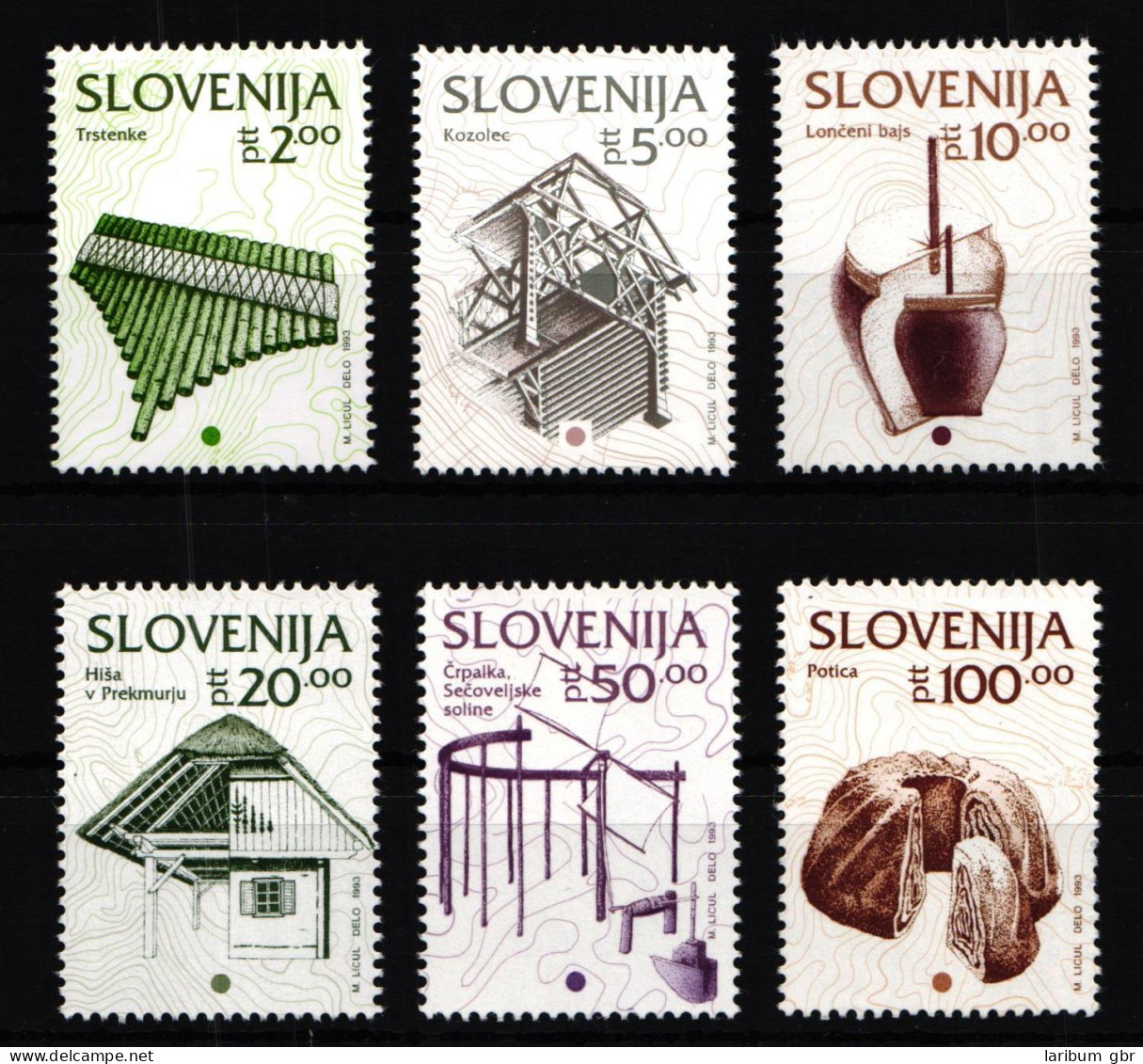Slowenien 51-56 Postfrisch #GK348 - Slowenien