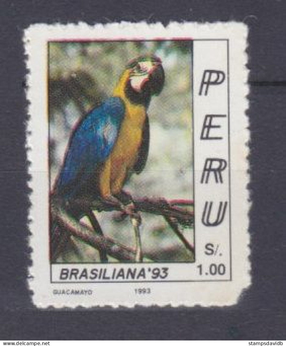 1993 Peru 1495 Birds - Papagayos