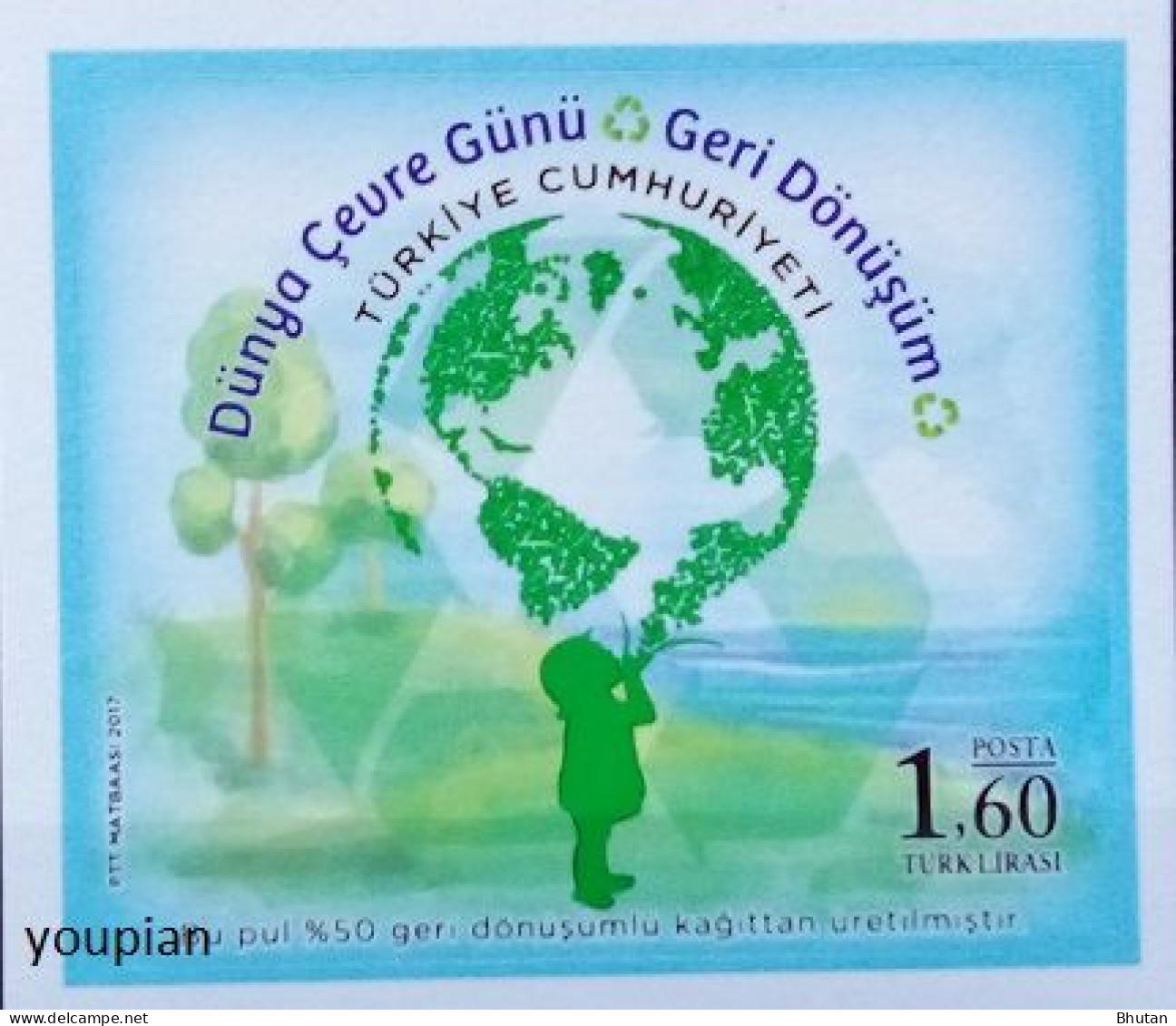 Türkiye 2017, World Environment Day, MNH Unusual S/S - Unused Stamps