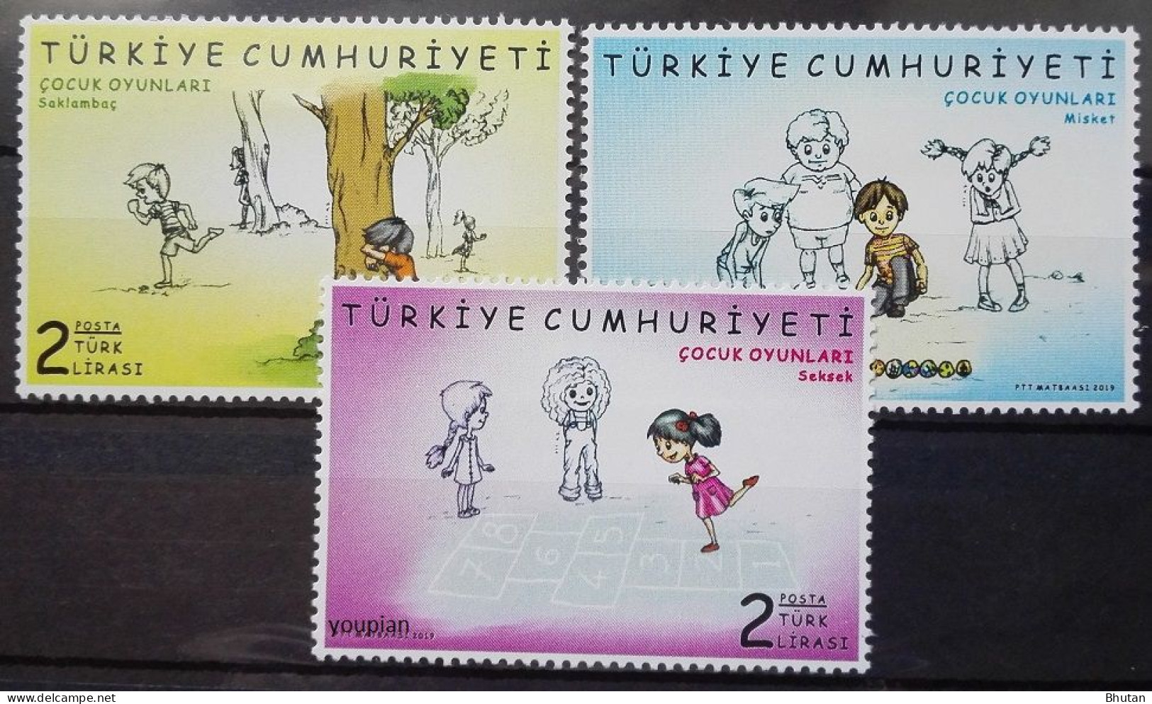 Türkiye 2019, Children's Game, MNH Stamps Set - Unused Stamps