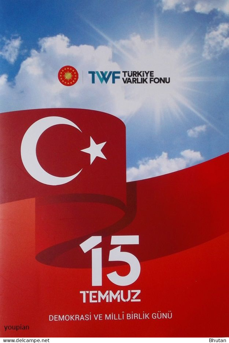 Türkiye 2019, Democracy And National Unity Day, FDC And Post Card - Portfolio - Nuevos