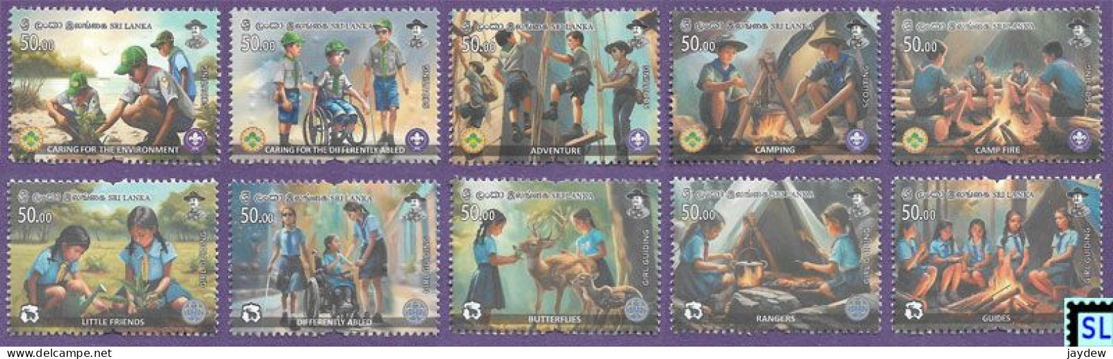 Sri Lanka Stamps 2024, Scouting, Girl Guiding, Scout, MNH - Sri Lanka (Ceylan) (1948-...)
