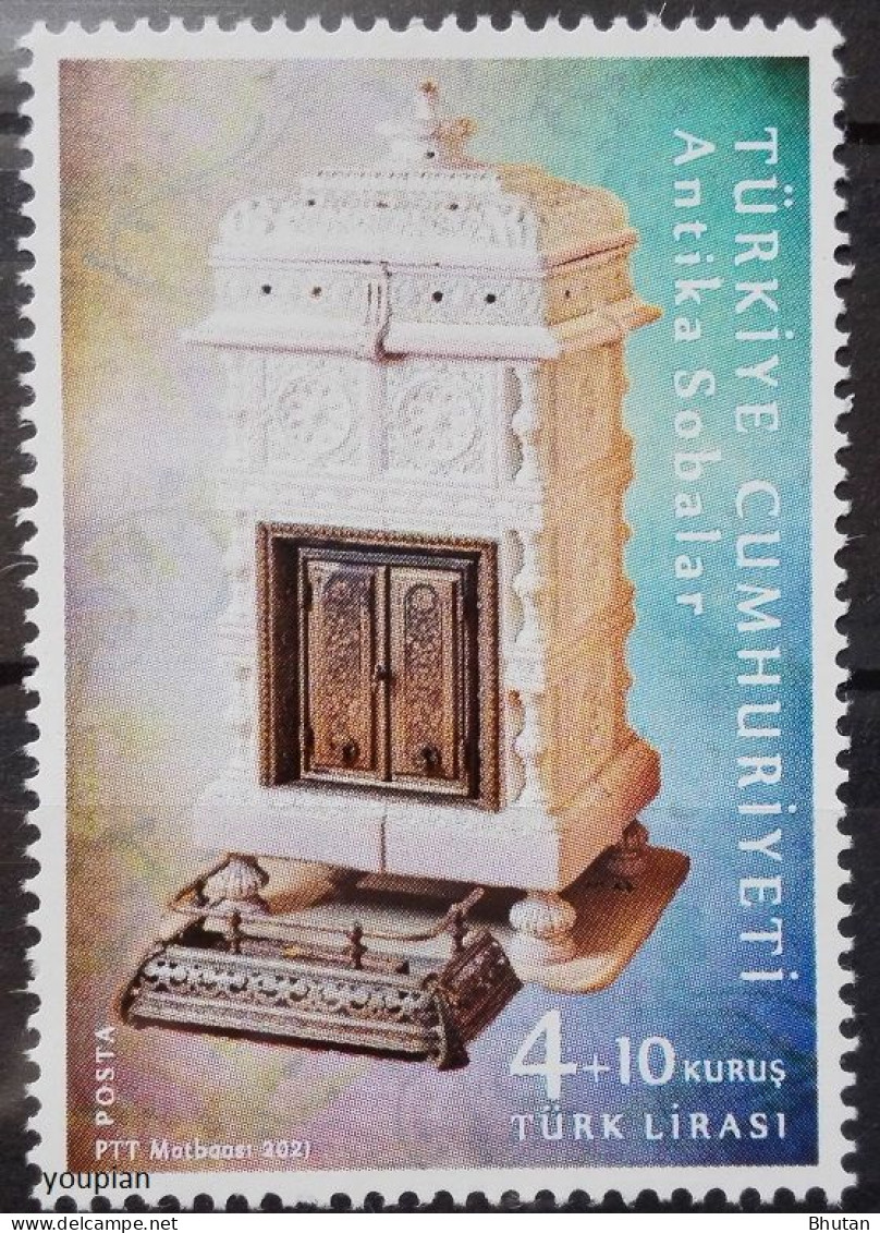 Türkiye 2021, Ancient Stoves, MNH Single Stamp - Ungebraucht