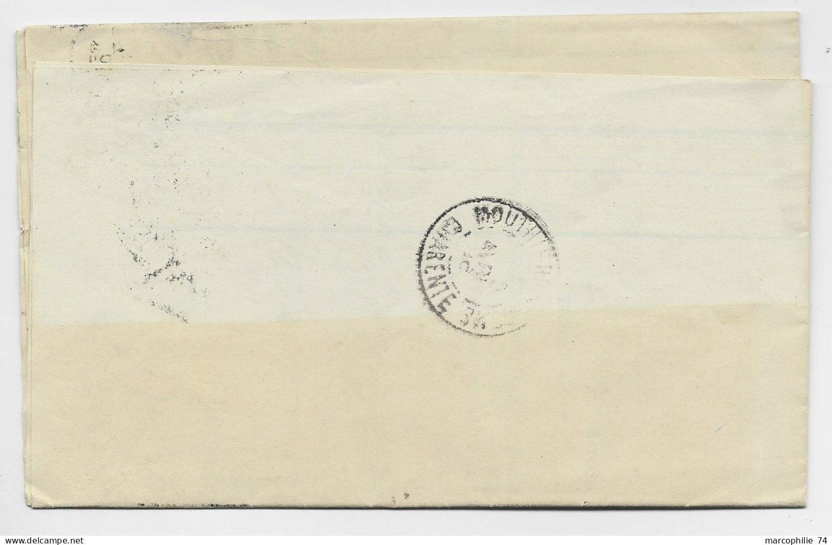 FRANCE SAGE 5C PERFORE V.A.C. TYPE PARIS DEPART 1896  LETTRE COVER VILMORIN ANDRIEUX CIE - Briefe U. Dokumente